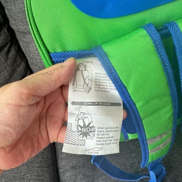 TWISE Twise Side-kick Rolling Backpack, Dino - Picture 8 of 14